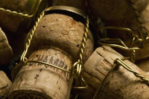 Champagne corks Foto stock