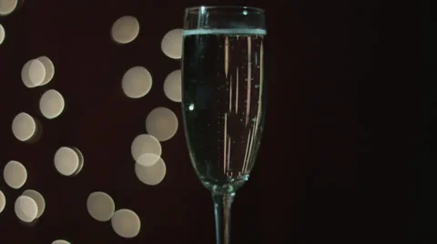 Champagne flute with dolly move 스톡 동영상 35335620