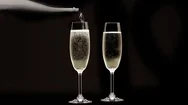 Champagne Flutes - Hd Cinemagraph Stock Footage