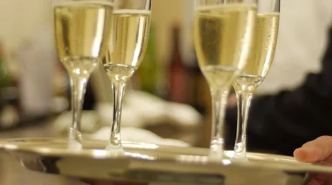 Champagne Glass Video stock 52407375