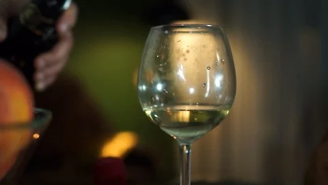 Champagne glass Stock Footage 94584644