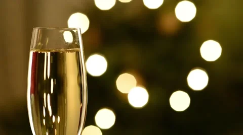 Champagne Glass with Lightdots 動画素材 45252361