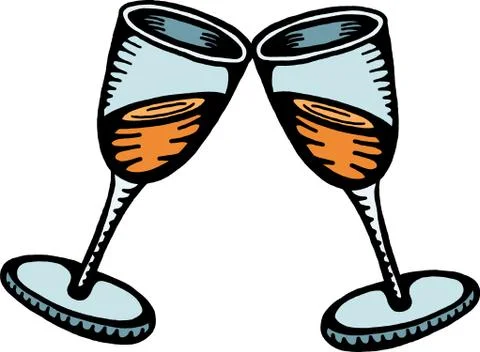 Champagne Glasses Stock-Illustration