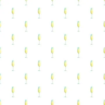 Champagne glasses pattern forming celebratory background design Illustrazione stock