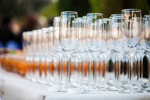 Champagne glasses Stock Photos
