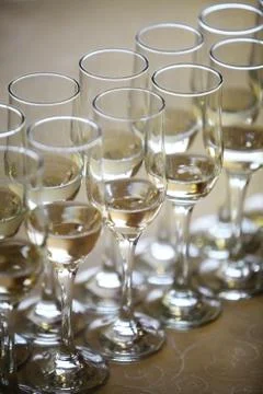 Champagne glasses Stock Photos