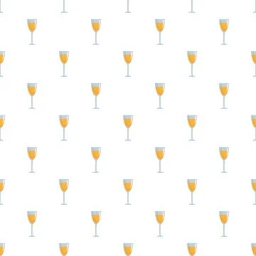 Champagne glasses repetitive pattern for celebration background Stock Illustration