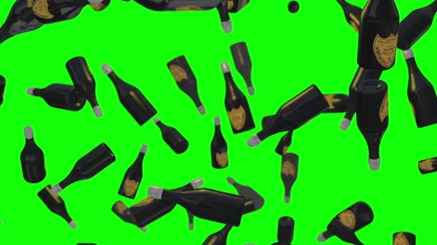 Champagne green background loop animation Video stock 146051158