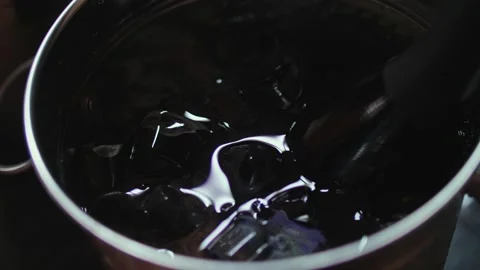 Champagne in an ice bucket Stock Footage 225895488
