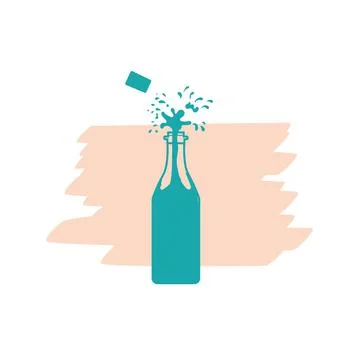 Champagne icon Stock Illustration