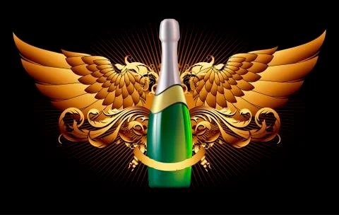 Champagne Illustrazione stock