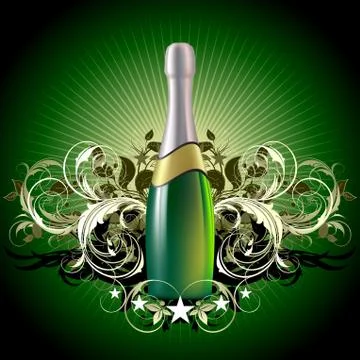 Champagne Stock Illustration