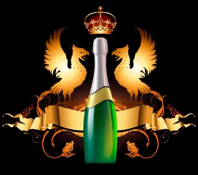 Champagne Stock Illustration