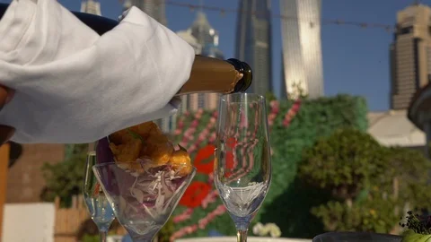 Champagne man Stock Footage 128442615