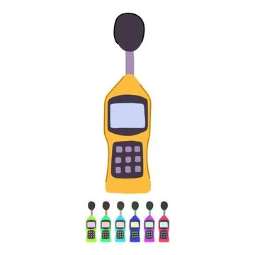 Champagne noise level meter vector cartoon graphic Stock Illustration