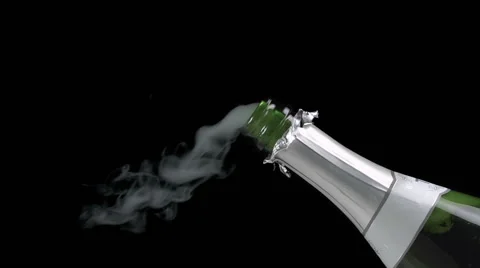 Champagne Opening and Exploding Slow Motion Stock Footage 68713179