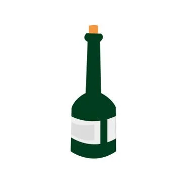 Champagne Party Bottle Stock Illustration
