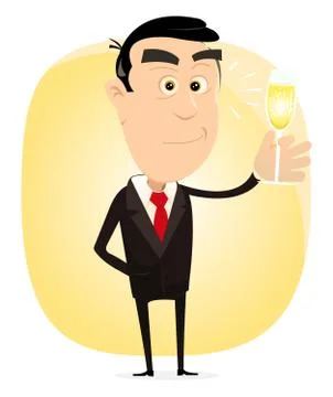 Champagne party Illustrazione stock