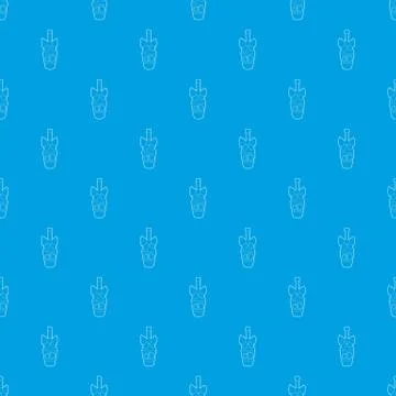 Champagne pattern seamless blue Stock Illustration