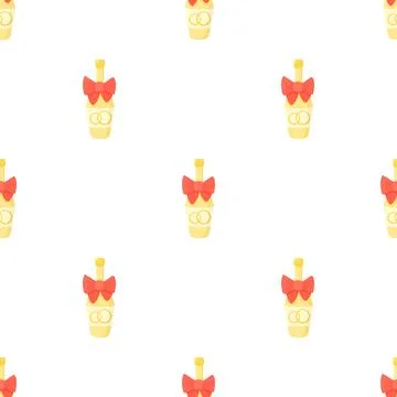 Champagne pattern seamless vector Stockillustratie