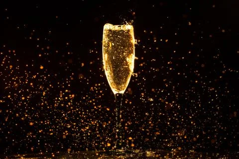 Champagne pouring Stock Photos
