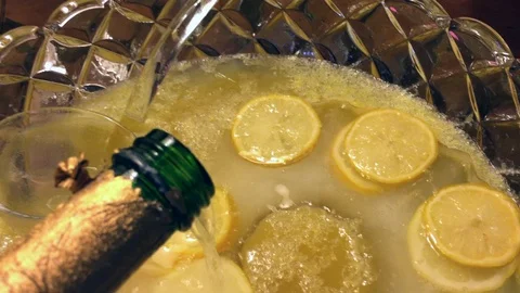 Champagne Punch Stock Footage 92768120