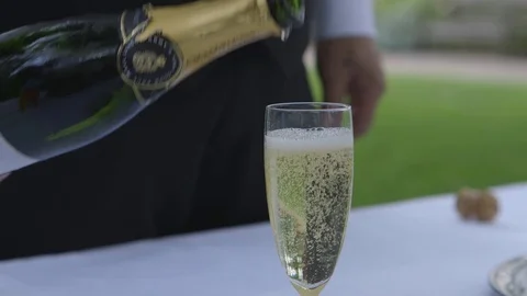 Champagne Serving Video stock 71631688