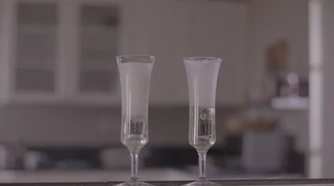 Champagne in slow motion 4k Stock Footage 54252419
