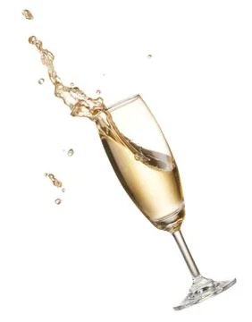 Champagne splash Stock Photos