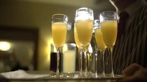 Champagne take to cheers Stock Footage 60741701