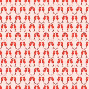 Champagne Toast Pattern for Celebrations Stock Illustration