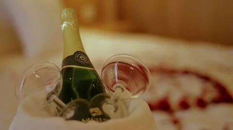Champagne for two Stock Footage 10862766