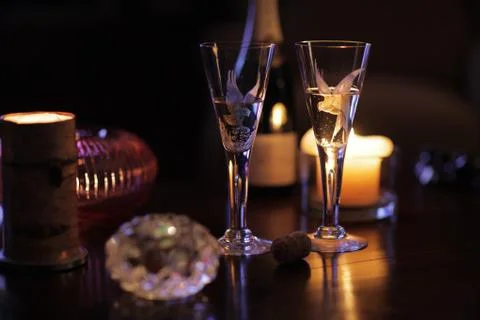 Champagne for two Foto stock