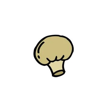 Champignon doodle icon, vector illustration Stock Illustration