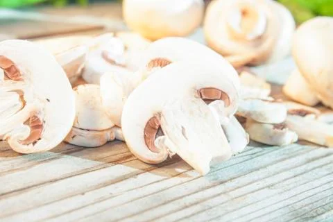 Champignon slice Stock Photos