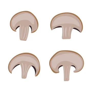 Champignons set. Stock Illustration