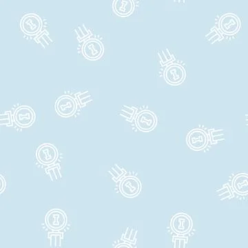 Champion award line seamless pattern Stock Illustration