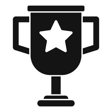 Champion cup icon simple vector. Core value Illustrazione stock