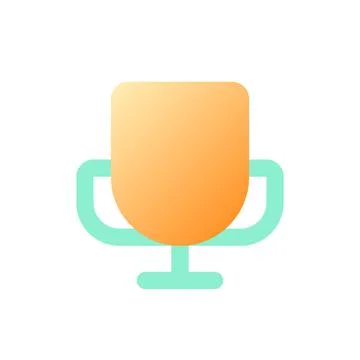 Champion cup pixel perfect flat gradient color ui icon Illustrazione stock