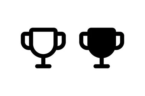 Champion cup. Vector icon design. Stock Illustration