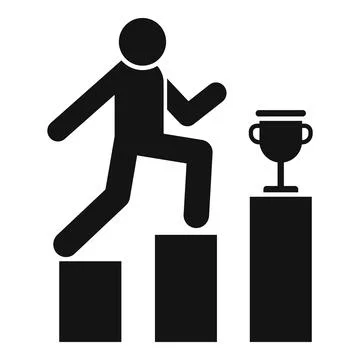 Champion effort icon simple vector. Business work 스톡 일러스트