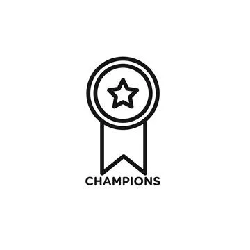 Champion icon vector set collection for web Stock Illustration