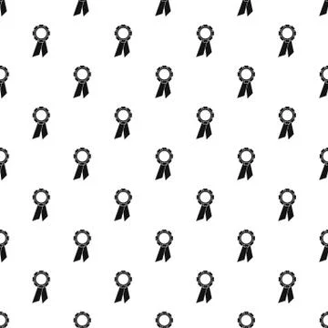 Champion medal pattern vector Stock Illustration