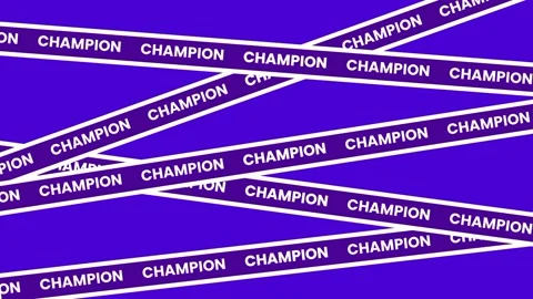 Champion Tape Stock Footage 336063883
