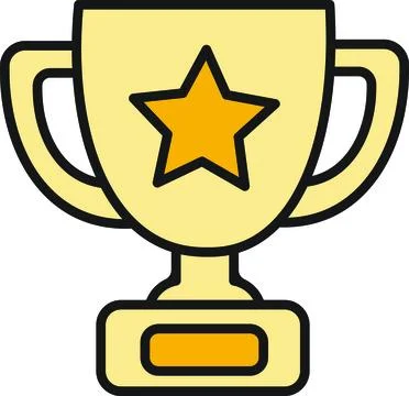 Champion Trophy Cup Star Stock Illustration