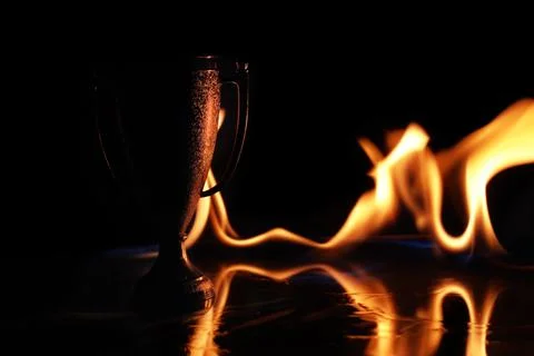 Champion Trophy Fire Stock Photos