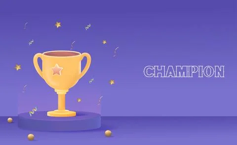 Champion Trophy Stock Illustration