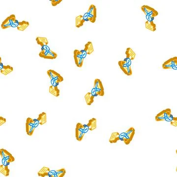 Champion win cup isometric icon seamless pattern Stock Illustration