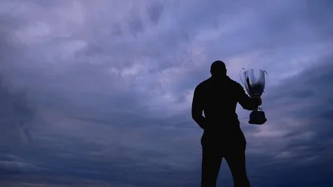 Champion of the world first place Stock Footage 76449027