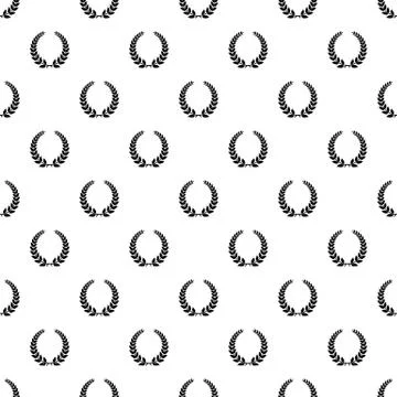 Champion wreath pattern seamless vector Stock Illustration